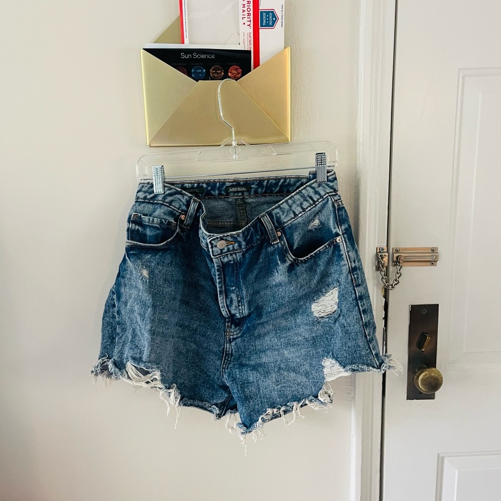 Vintage-Style Denim Shorts